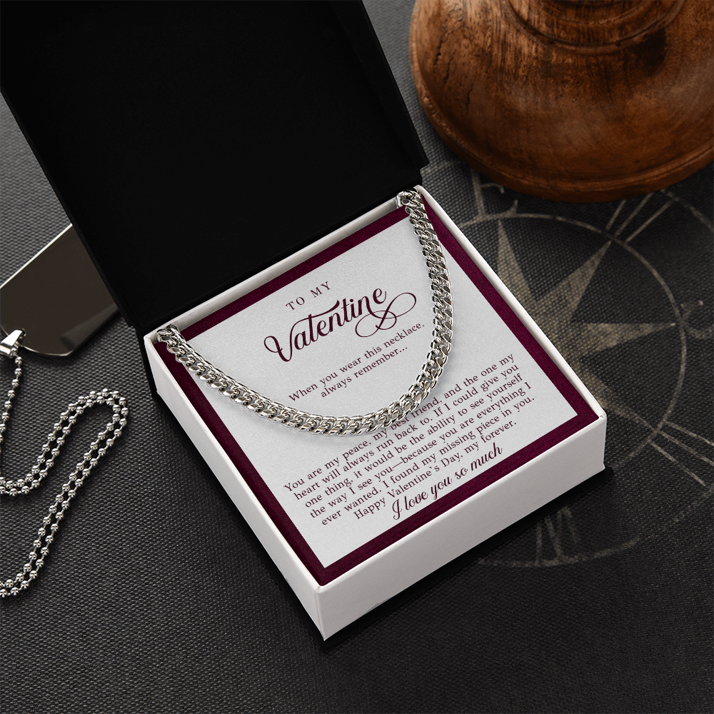 To My Valentine Men's Gift (You Are My Peace)