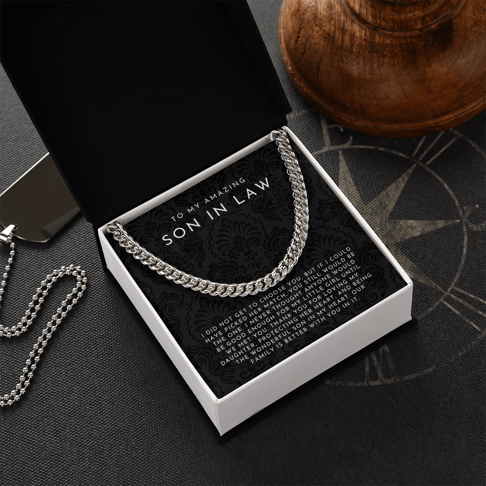 To My Amazing Son In Law Necklace