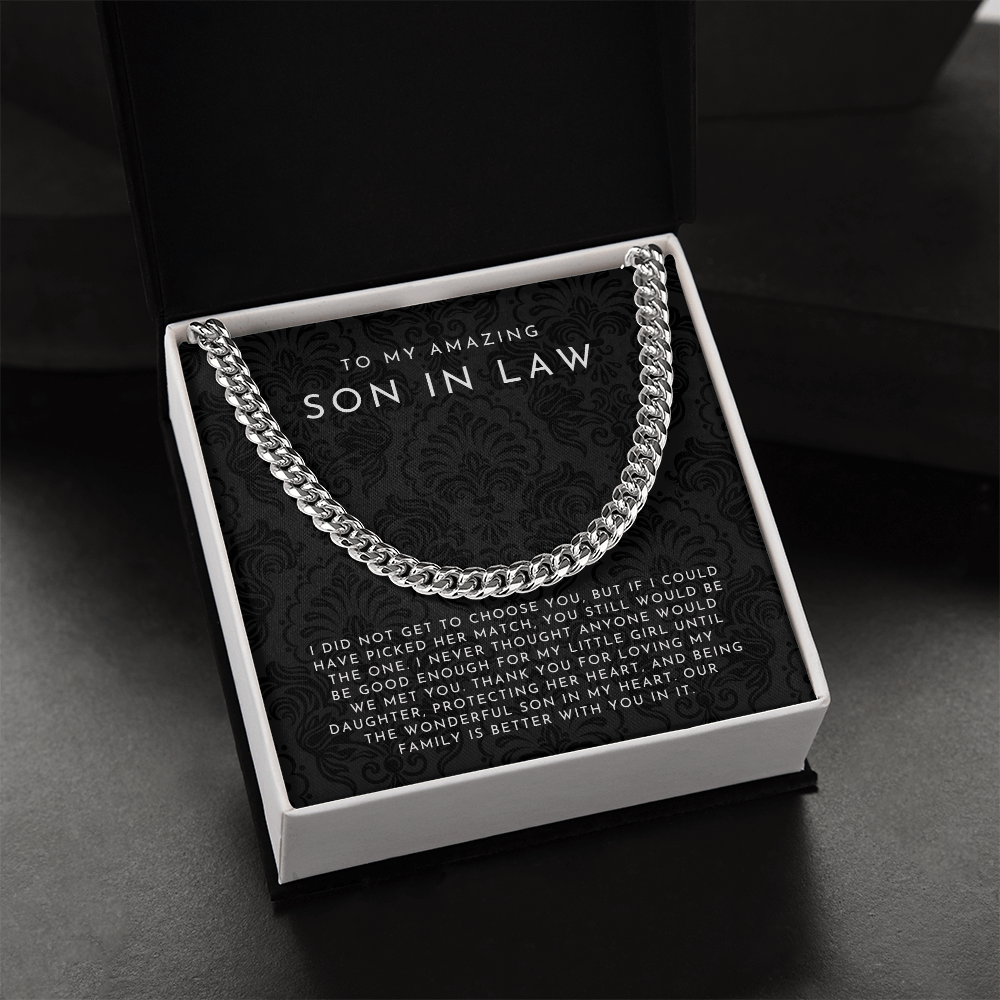 To My Amazing Son In Law Necklace