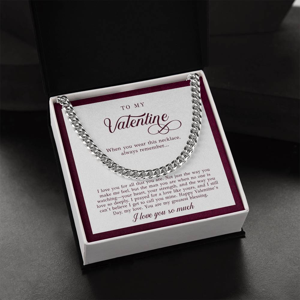 To My Valentine Men's Gift (I Love You)