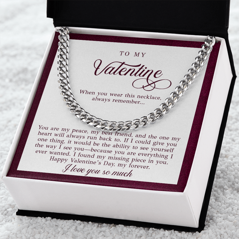 To My Valentine Men's Gift (You Are My Peace)