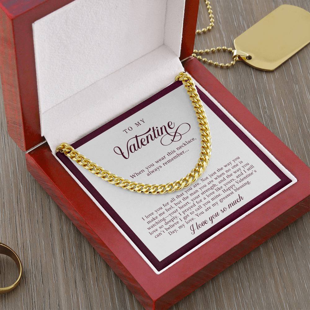 To My Valentine Men's Gift (I Love You)