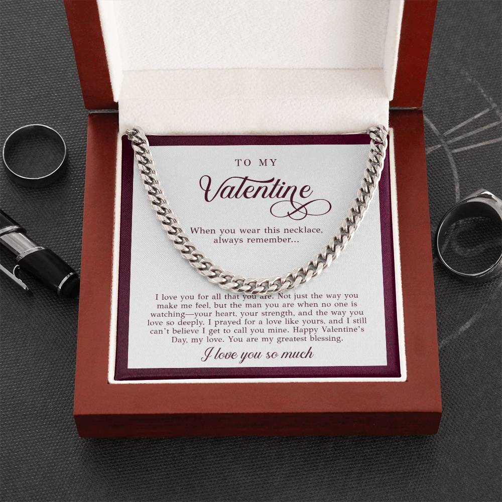 To My Valentine Men's Gift (I Love You)