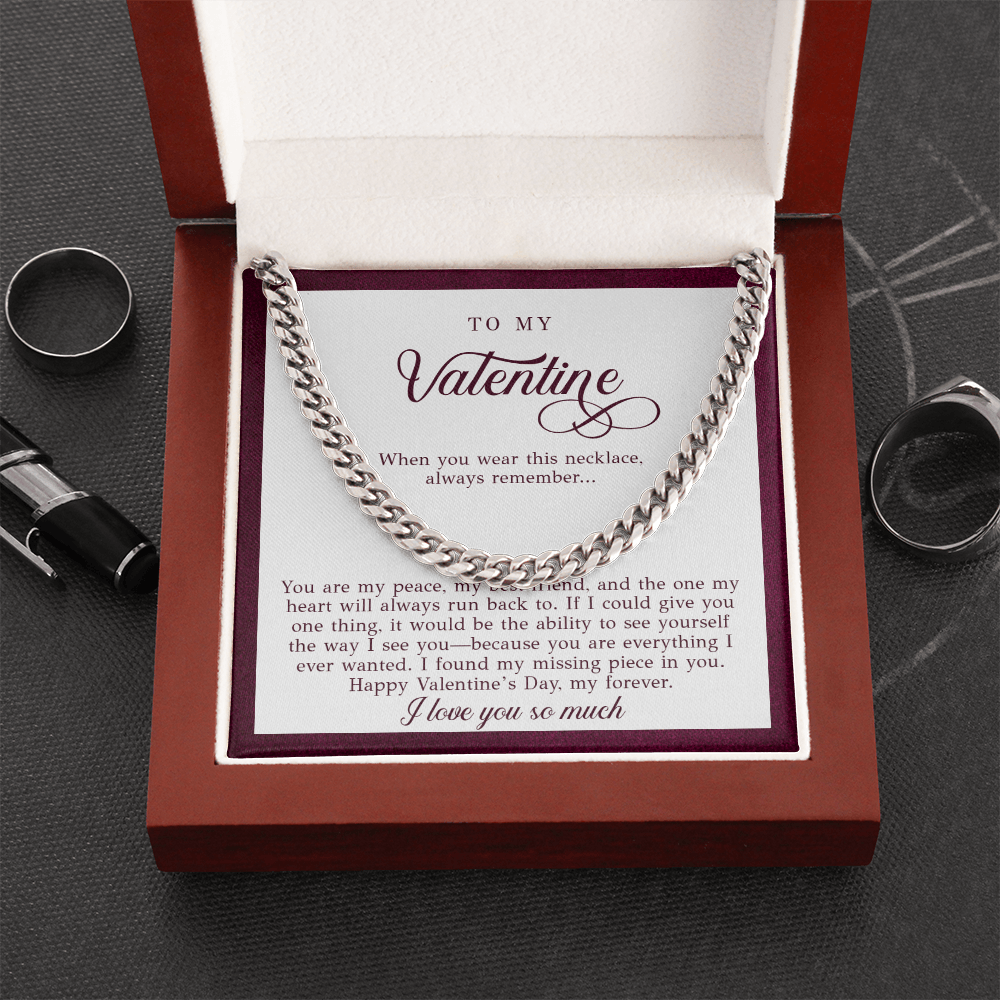 To My Valentine Men's Gift (You Are My Peace)