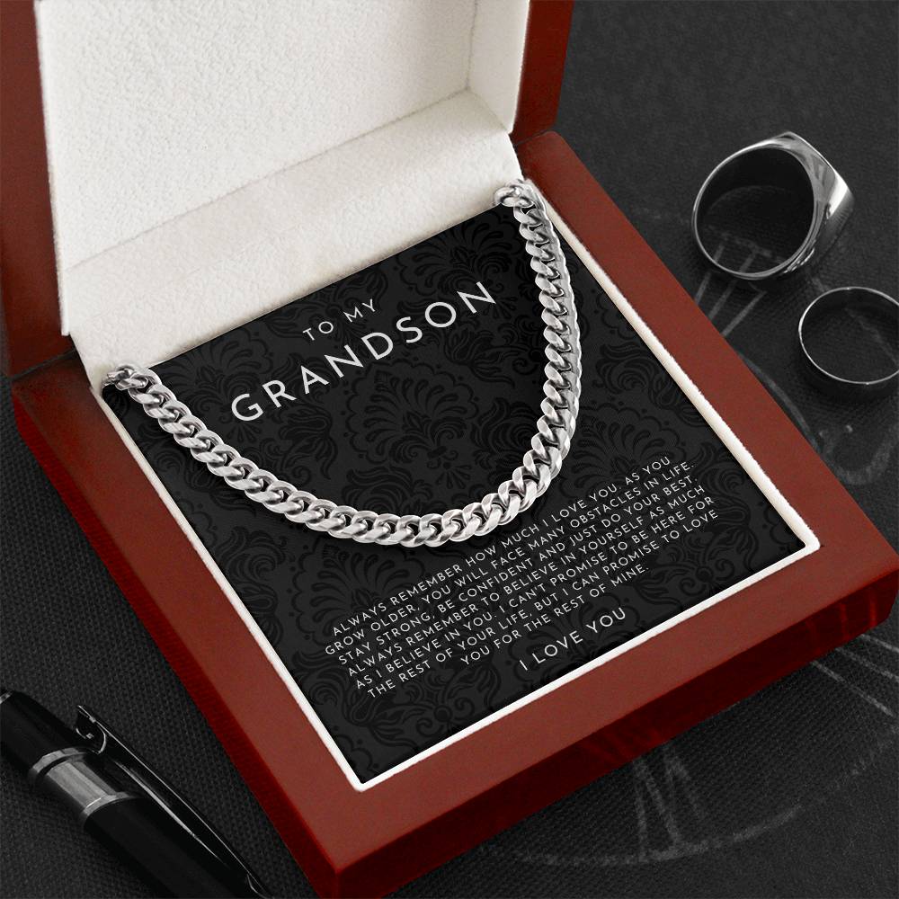 To My Grandson Necklace