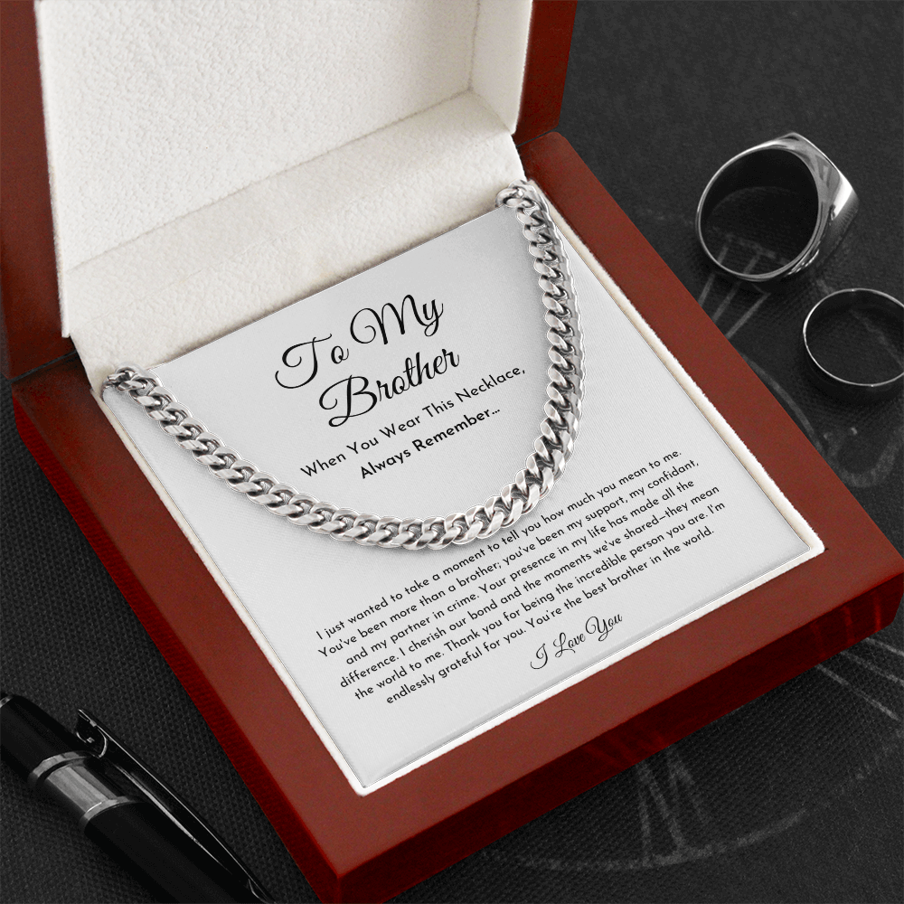 To My Brother Necklace (I Wanted To Take A Moment)