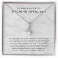 Wedding Officiant Gift (With Heartfelt Gratitude) Alluring Beauty Necklace