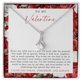 To My Valentine Necklace | Red Rose