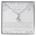 Mother of the Bride Necklace | Dusty Blue Chinoiserie Floral