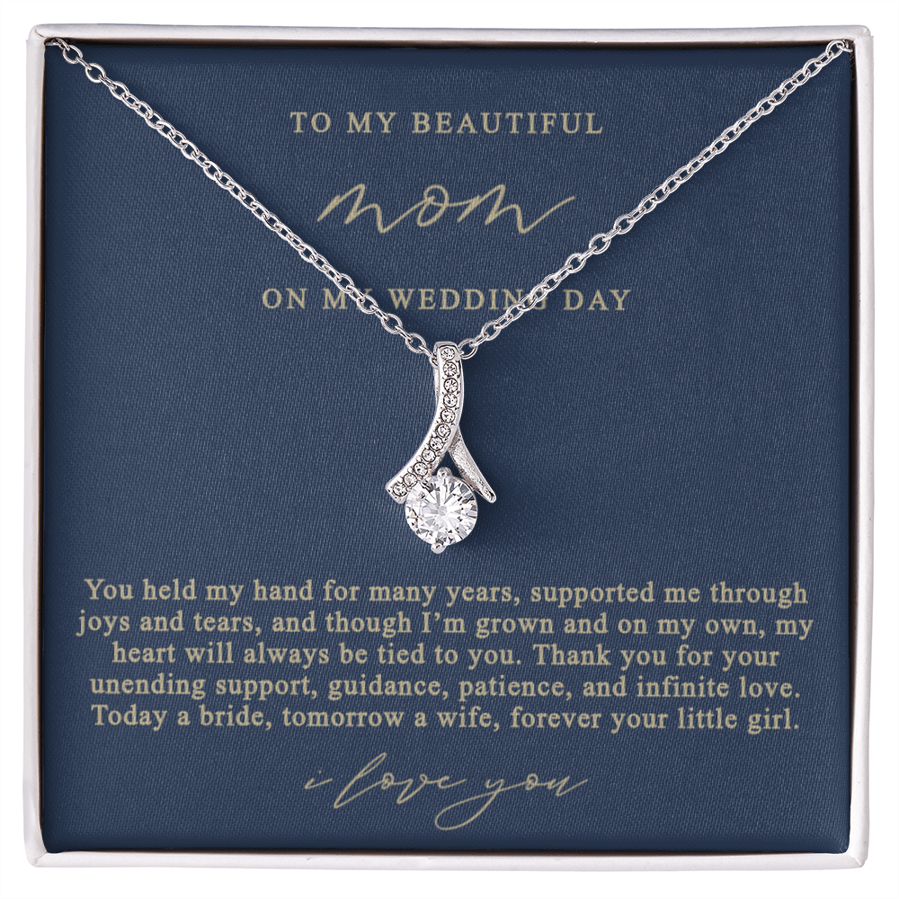 Mother of the Bride Necklace | Mom Navy and Gold