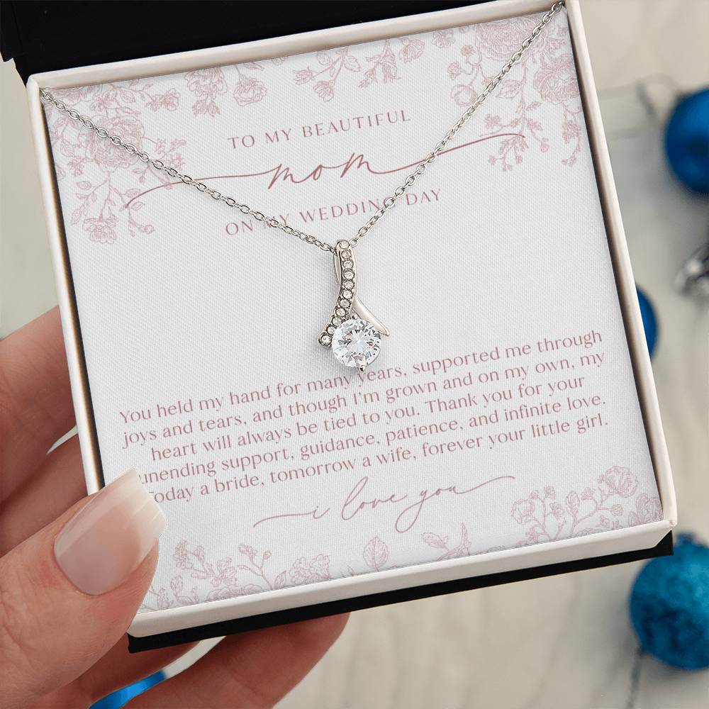 Mother of the Bride Necklace | Blush Chinoiserie Floral