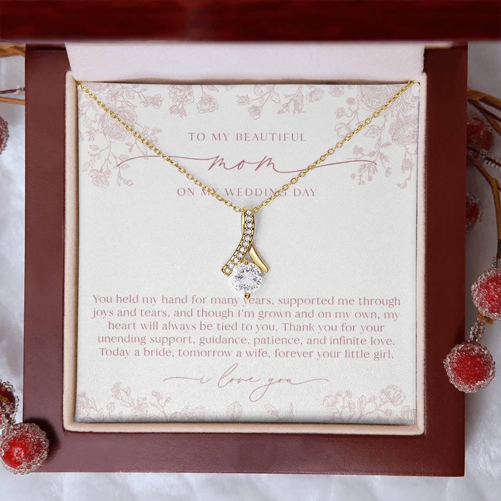 Mother of the Bride Necklace | Blush Chinoiserie Floral