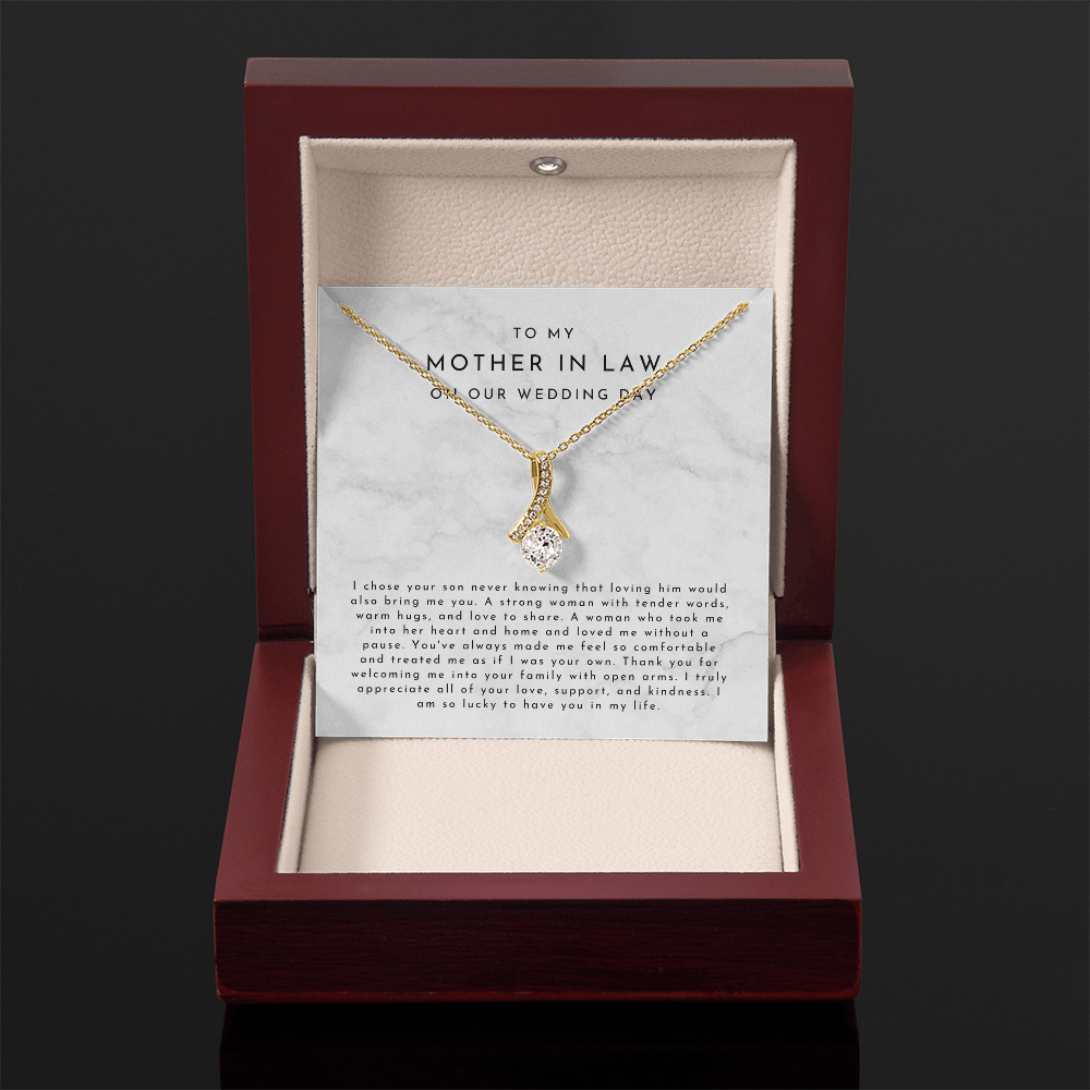To My Mother In Law On Our Wedding Day Gift