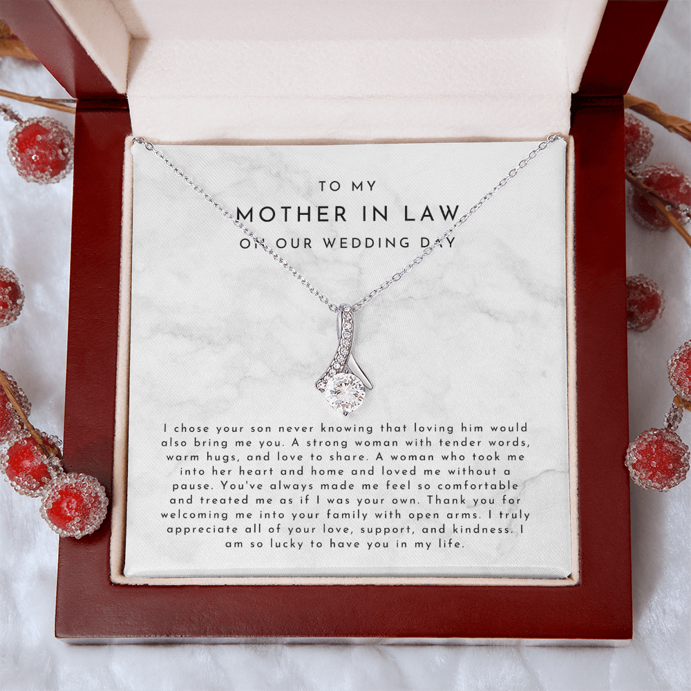 To My Mother In Law On Our Wedding Day Gift