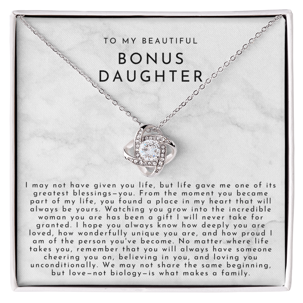 To My Bonus Daughter (A Place In My Heart) White Marble