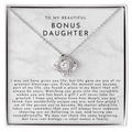 To My Bonus Daughter (A Place In My Heart) White Marble