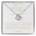 Mother Of The Bride Gift (You Held My Hand) Love Knot Necklace - Heartfelt Collection