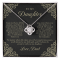 To My Daughter From Dad | Always My Little Girl Black & Gold