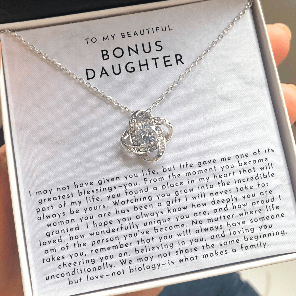 To My Bonus Daughter (A Place In My Heart) White Marble