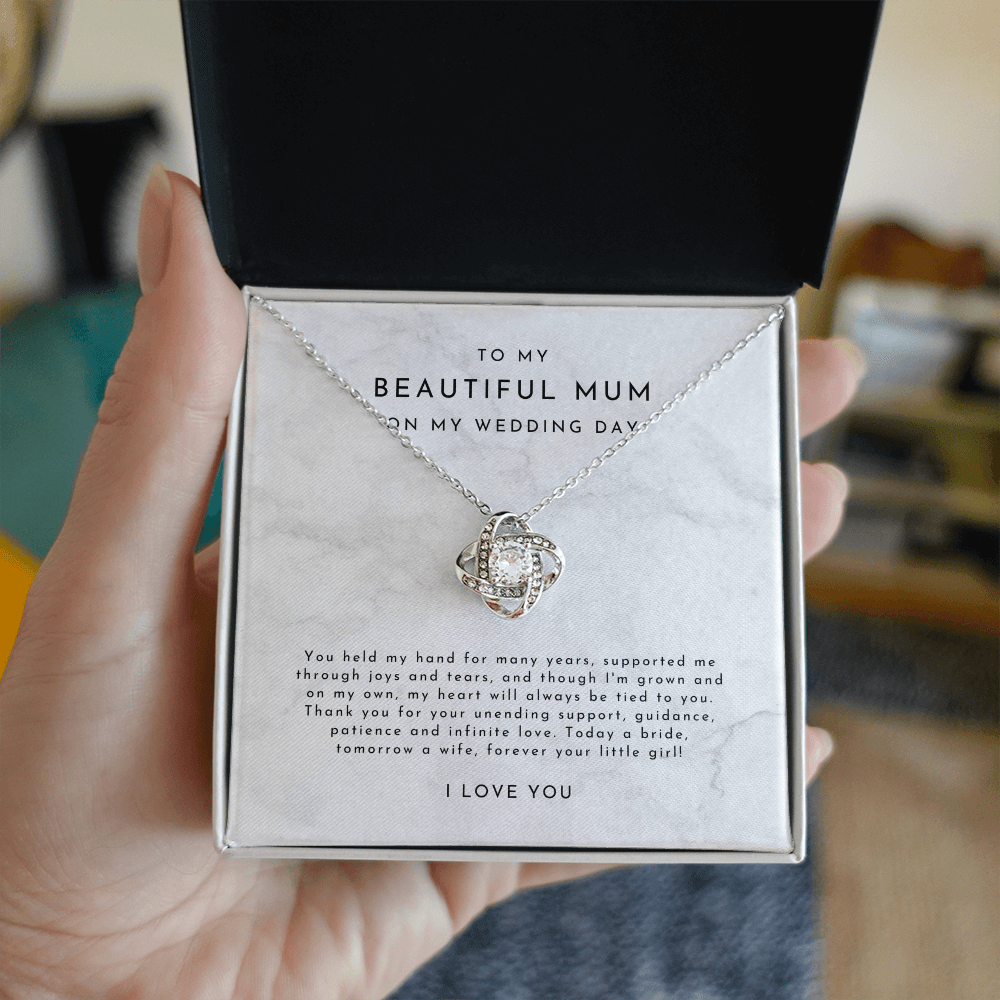 Mum Of The Bride Gift - Love Knot Necklace