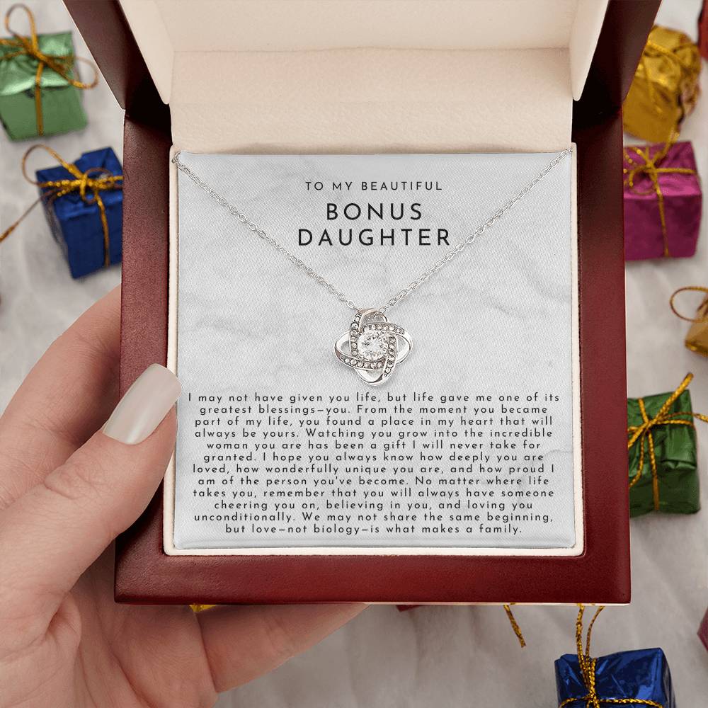 To My Bonus Daughter (A Place In My Heart) White Marble