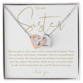 To My Sister Necklace (Side By Side)