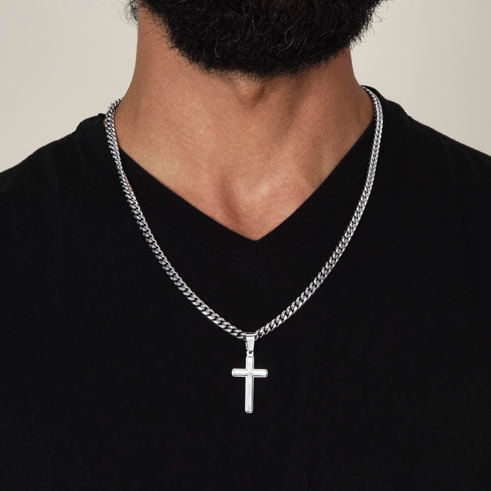 To My Nephew (I Closed My Eyes) Cross Necklace