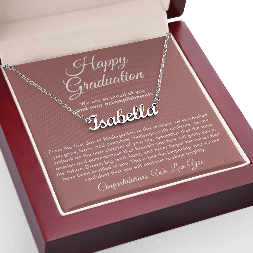 Custom Name Necklace - Graduation Gift