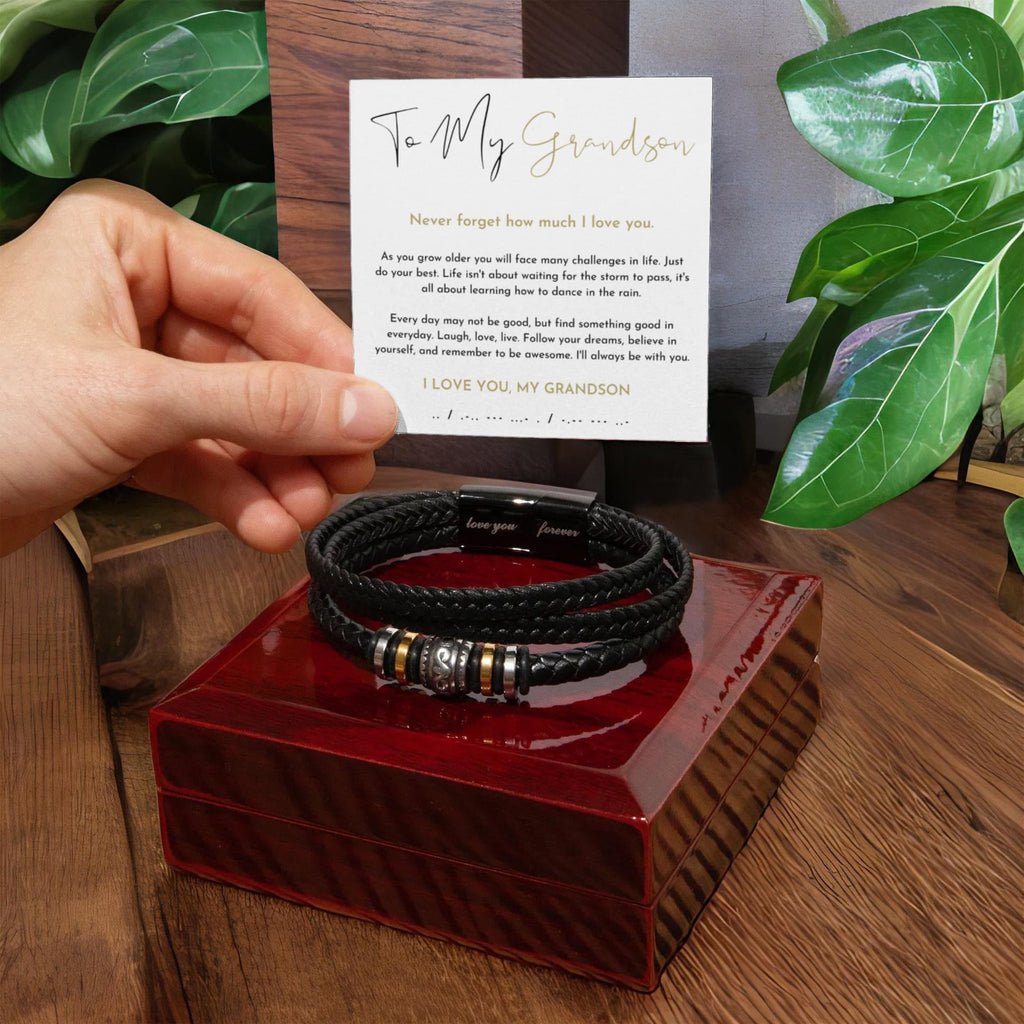 To My Grandson Bracelet (As You Grow Older)