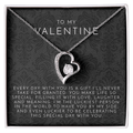 To My Valentine (Every Day With You) Heart Necklace