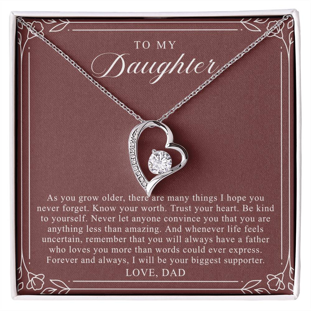 To My Daughter From Dad | Trust Your Heart Burgundy