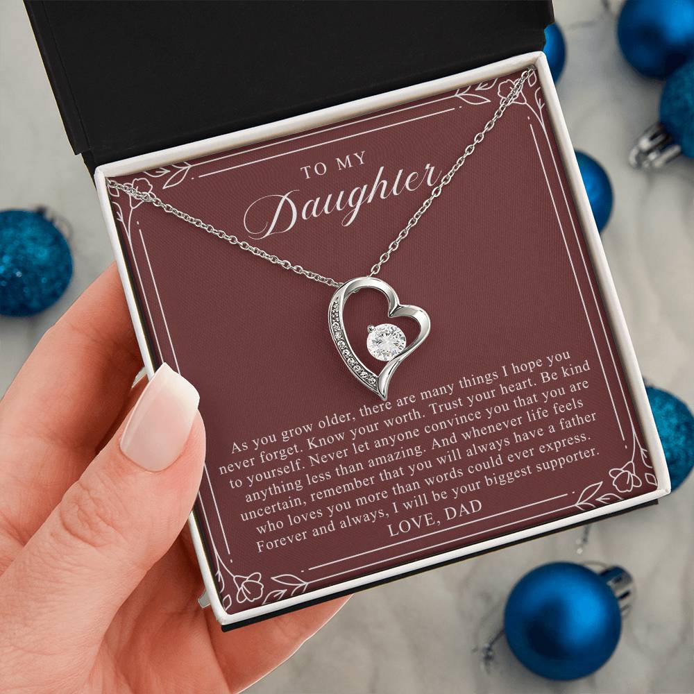 To My Daughter From Dad | Trust Your Heart Burgundy