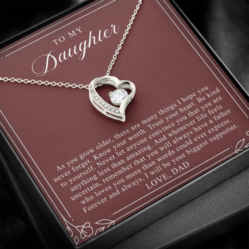 To My Daughter From Dad | Trust Your Heart Burgundy