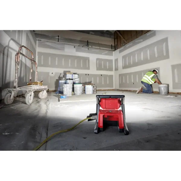 18V Cordless 4000 Lumen LED Flood Light - AC/DC Portable Work Light, Bare Tool