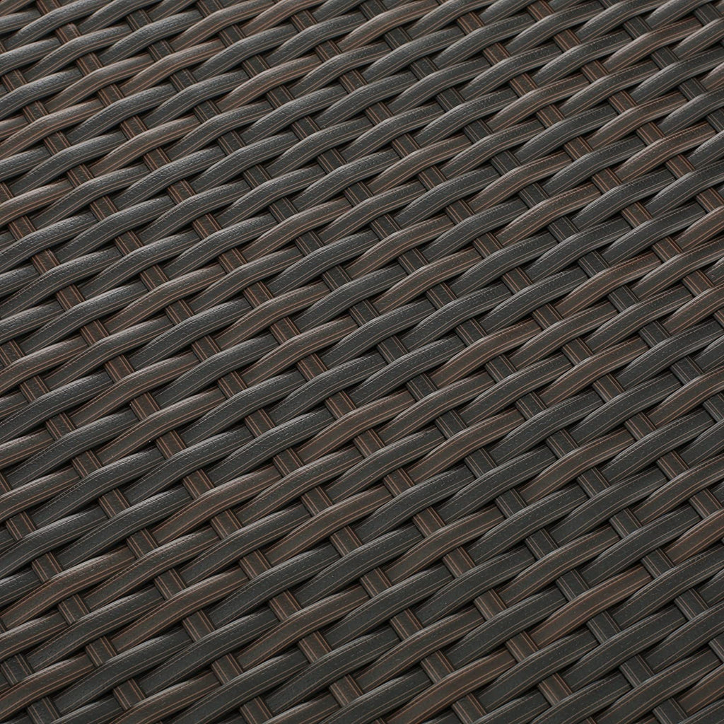 Samoa Wicker Outdoor Storage Box, Multibrown, 33.45 D x 33.45 W x 24.30 H