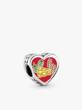 Wisconsin Heart Charm