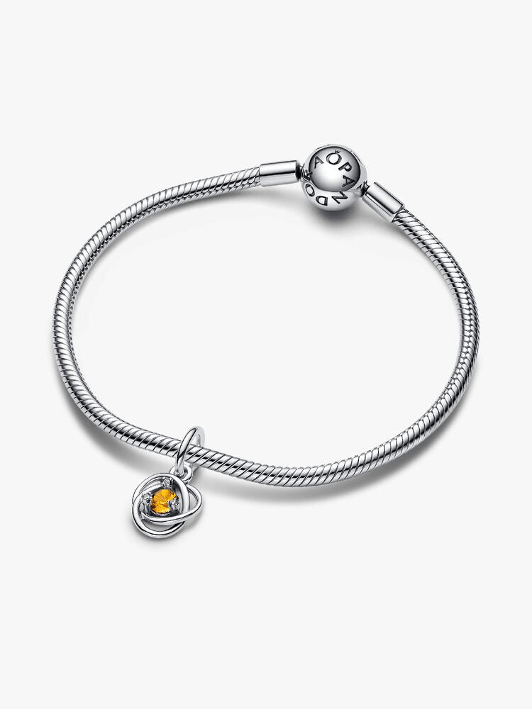 Honey Eternity Circle Dangle Charm