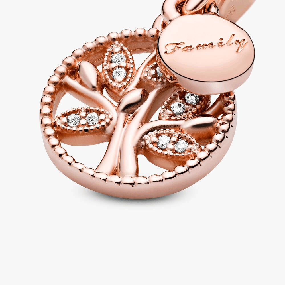 Sparkling Family Tree Dangle Charm