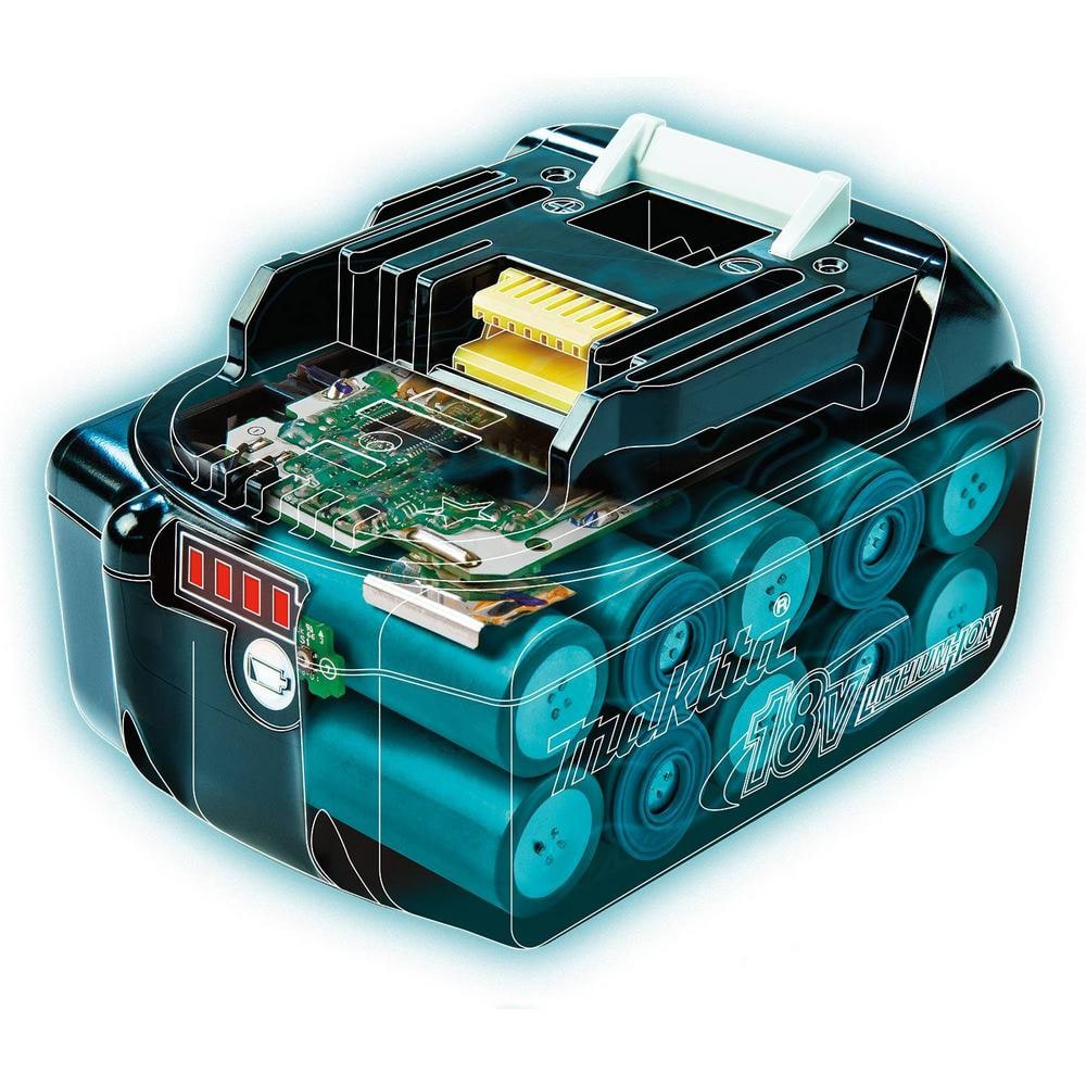 Makita 18V LXT 5.0Ah Battery And Rapid Optimum Charger Starter Pack With XAG04Z Brushless Angle Grinder - BL1850BDC2XAG04