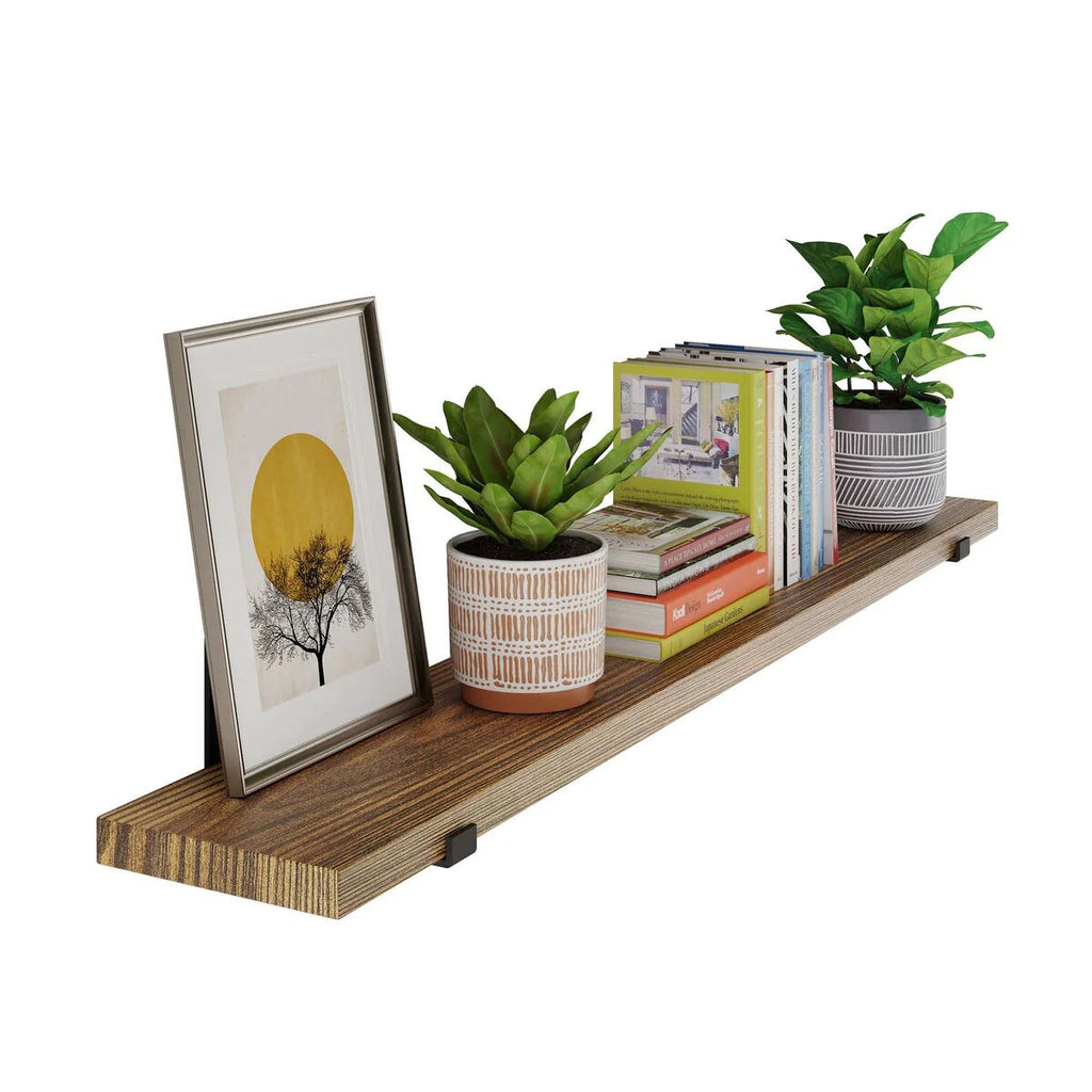Floating Wall Shelf, 60 Inch x 9.25 Inch Deep