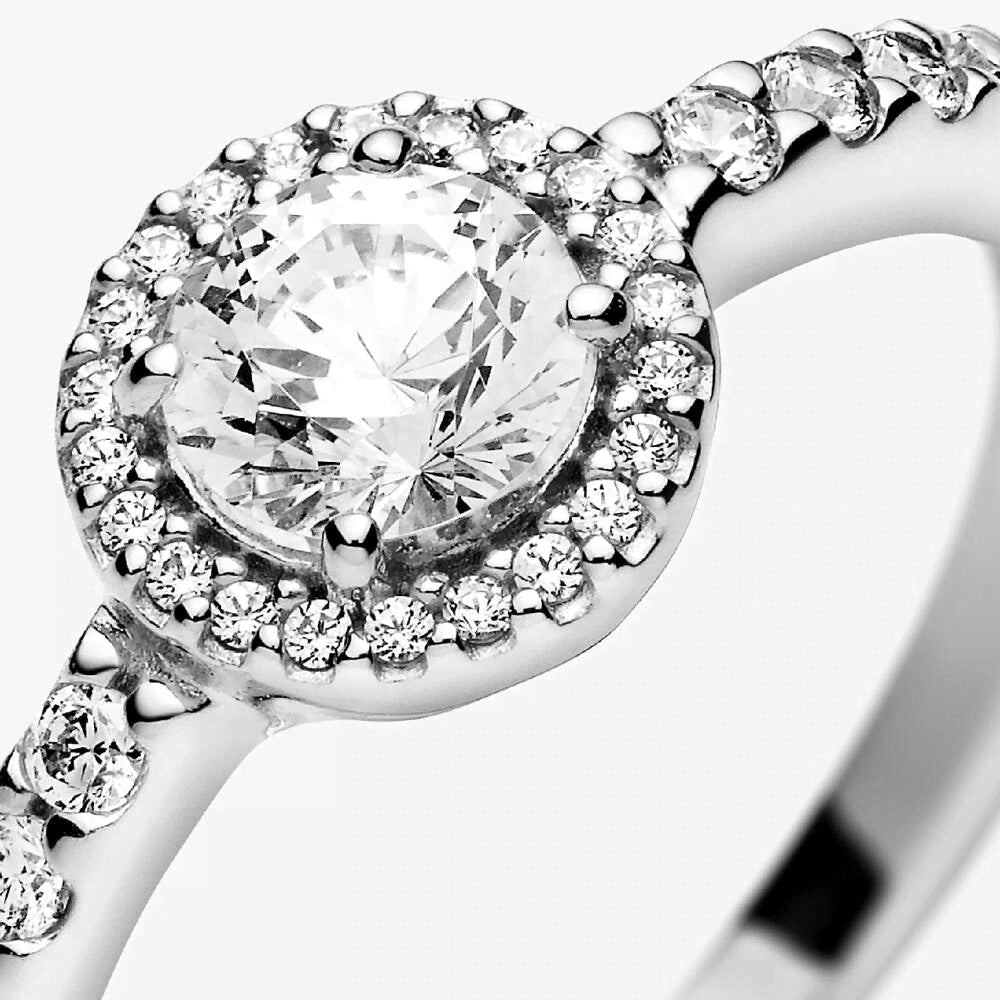 FINAL SALE - Classic Sparkle Halo Ring