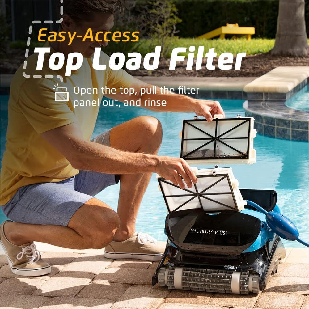 Dolphin Robotic Pool Vacuum Cleaner For Pools Up To 33 ft, Wall Climbing - Nautilus CC 99996113-US