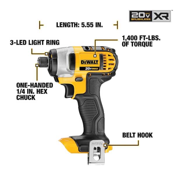 DEWALT 20V MAX Cordless 7-Tool Combo Kit With TOUGHSYSTEM Case, 4.0Ah And (2) 2.0Ah Batteries