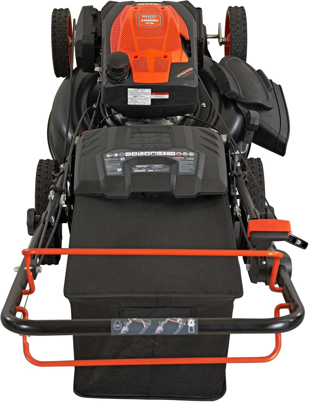 YARDMAX 22 in 201cc 6-Speed CVT RWD 3-in-1 Self-Propelled Lawn Mower, Black - YG2760