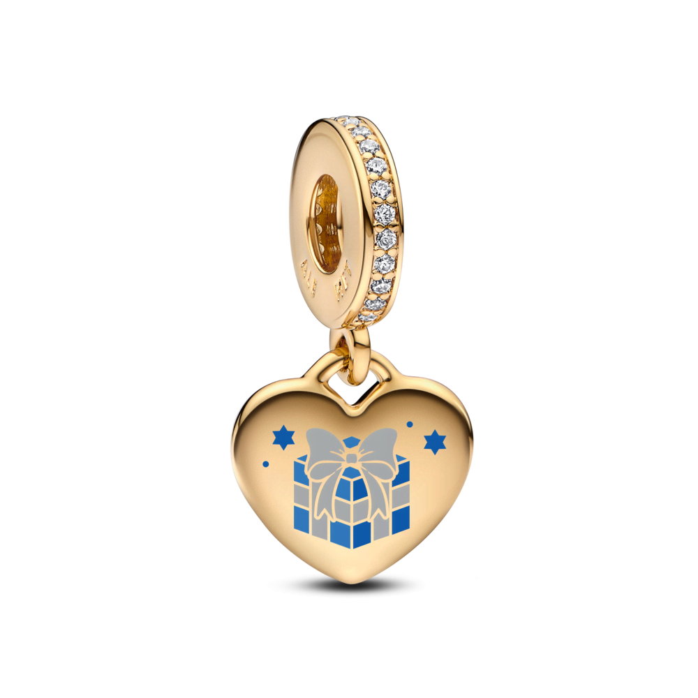 Hanukkah Gift Box Dangle Charm