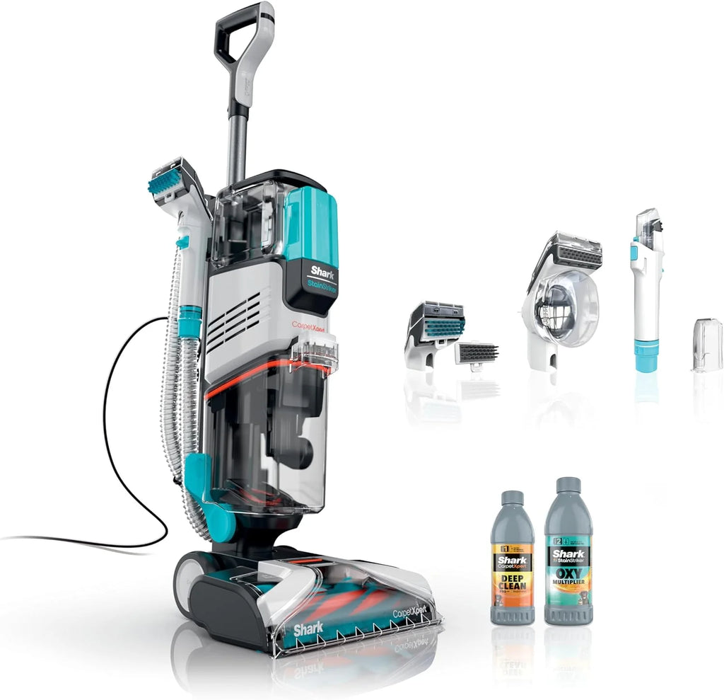 Shark CarpetXpert Carpet Cleaner, Cyan, 13.15 in D x 11.97 in W x 43.5 in H - EX201