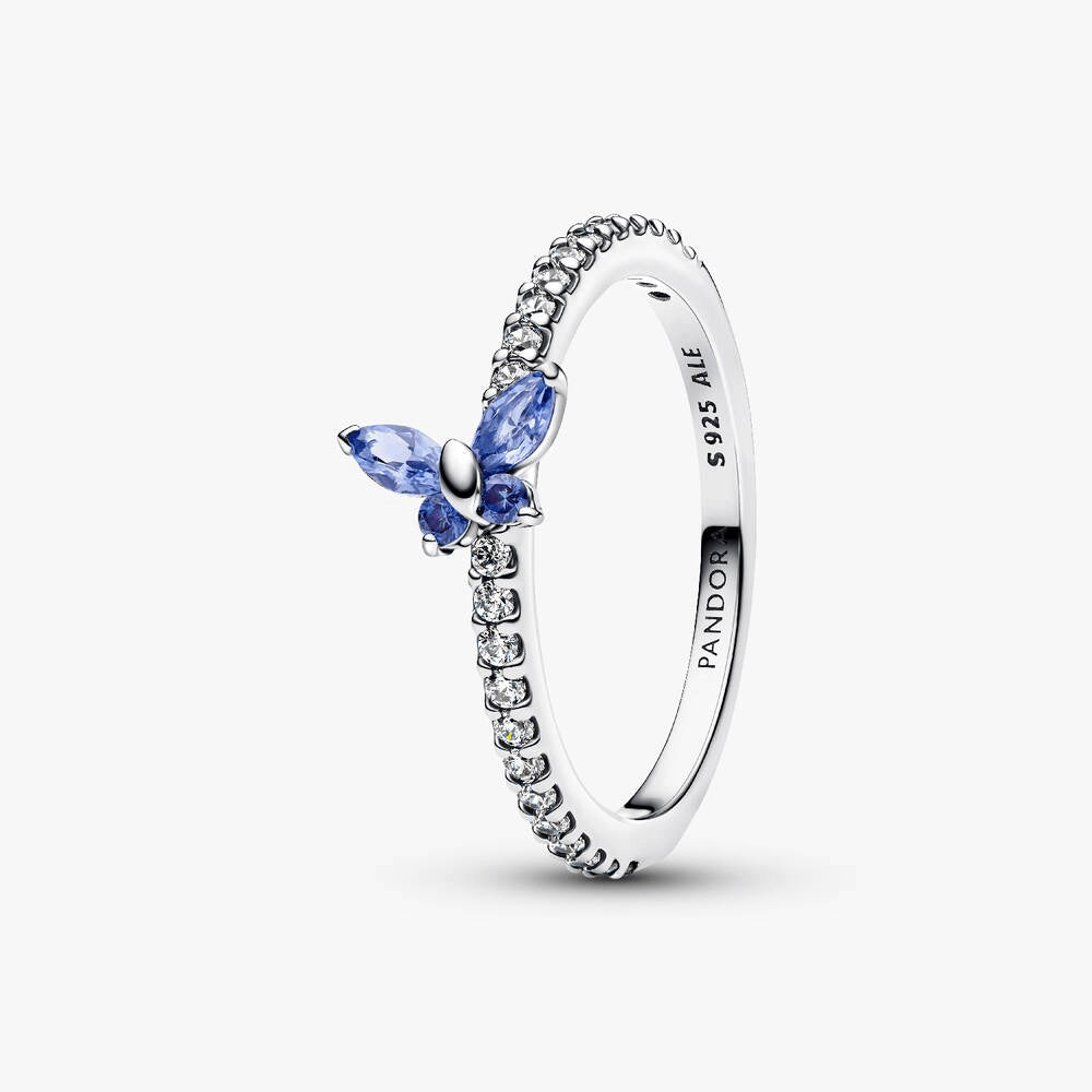 Sparkling Butterfly Ring