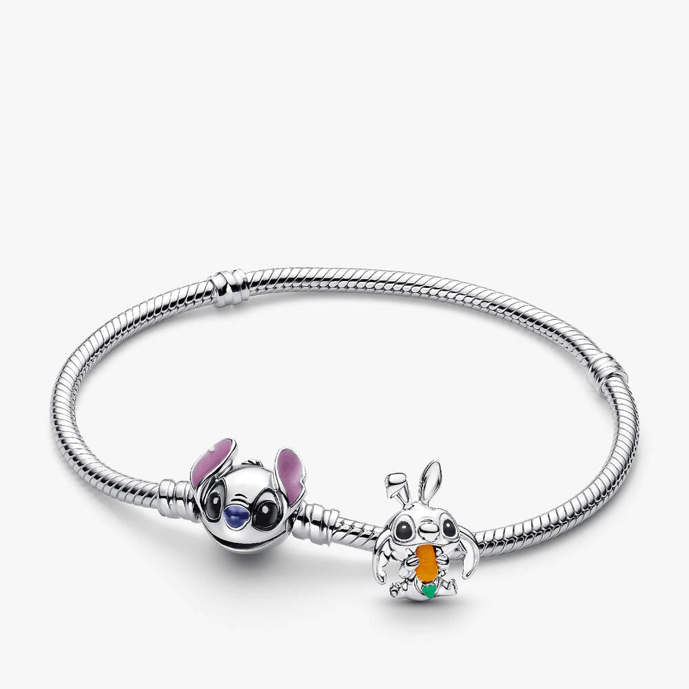 DIsney Stitch Easter Bunny Charm Bracelet