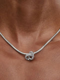 Pavé Infinity Knot Heart Charm