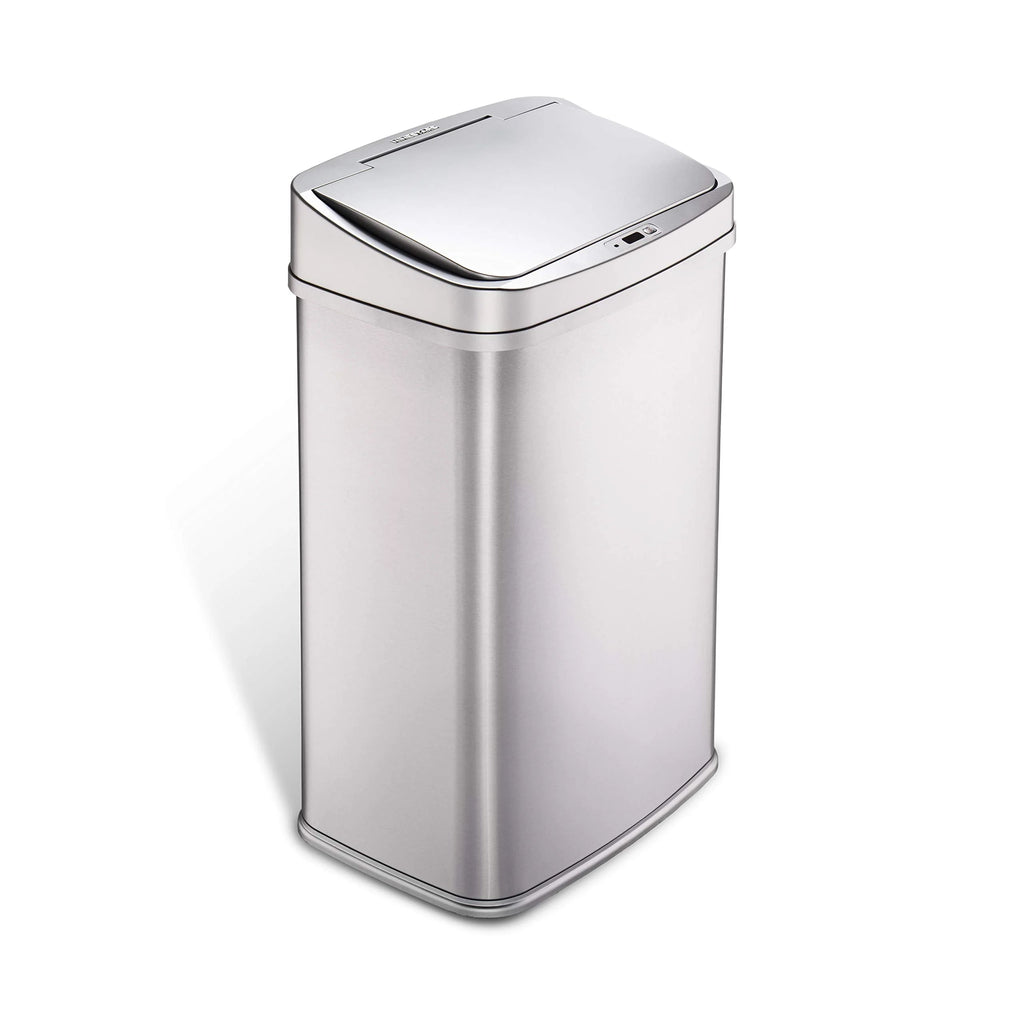 13 Gallon Touchless Motion Sensor Trash Can With Automatic Sensor Lid